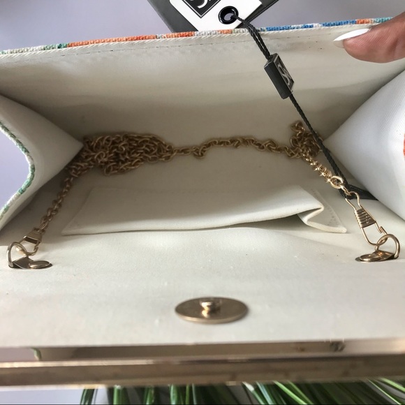 MMS Design Studio tropical Fabric Clutch Purse - Picture 6 of 12